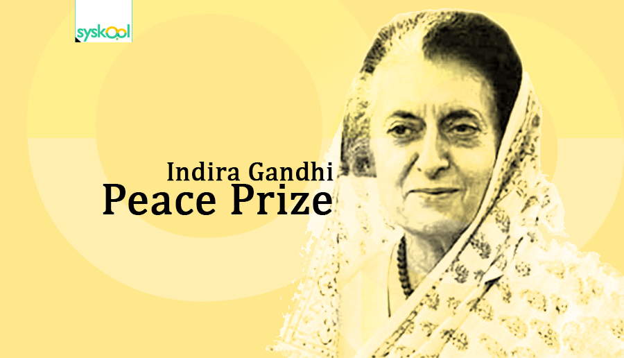 indira gandhi peace prize