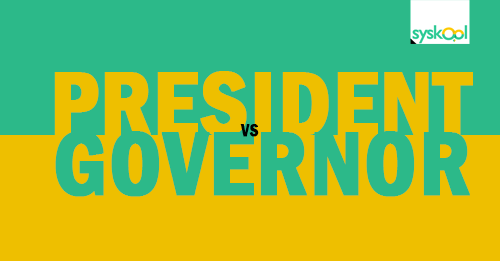 president vs governor