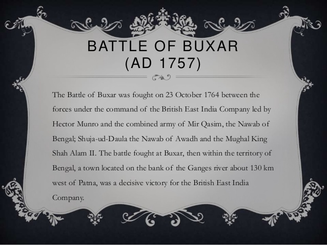 Battles Fought In India - Battle of Buxar