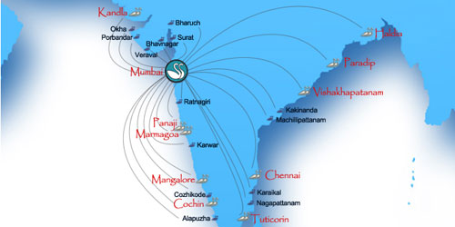 ports in india