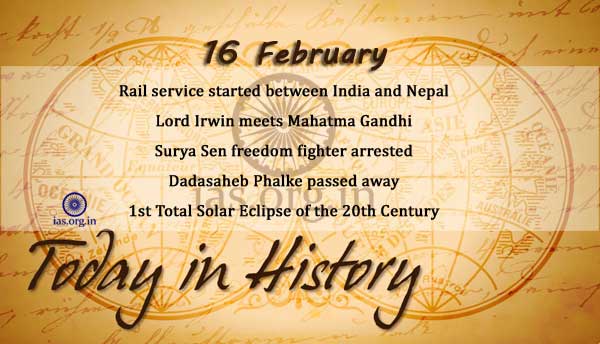 today in history 16 feb