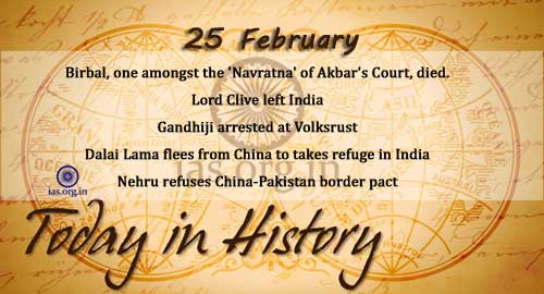 today in history 25 feb