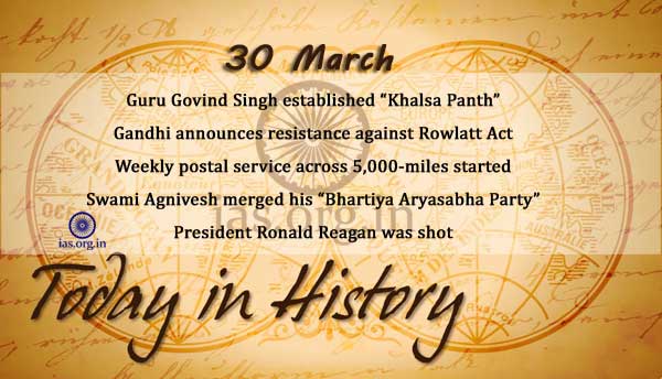 today in history 30 march