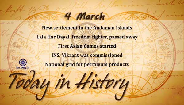 today in history 4 march