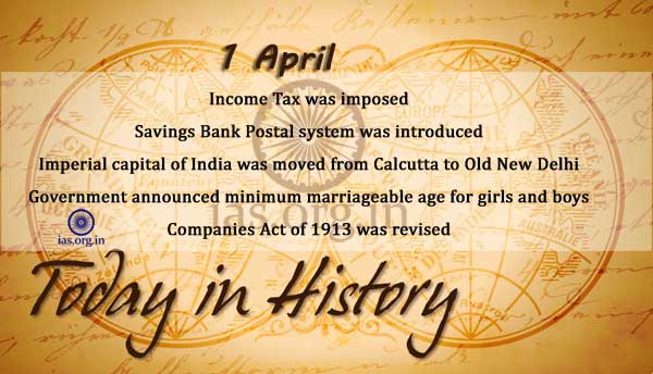 today in history 1 april