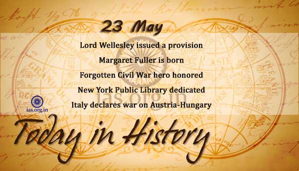 today in history 23 may