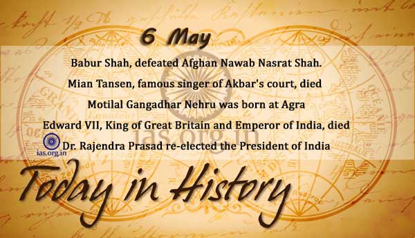 today in history 6 may