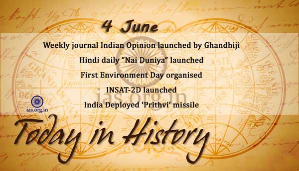 Today in History 4 June