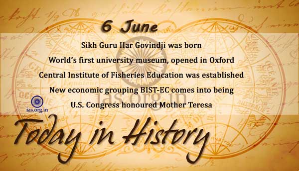 today in history 6 june