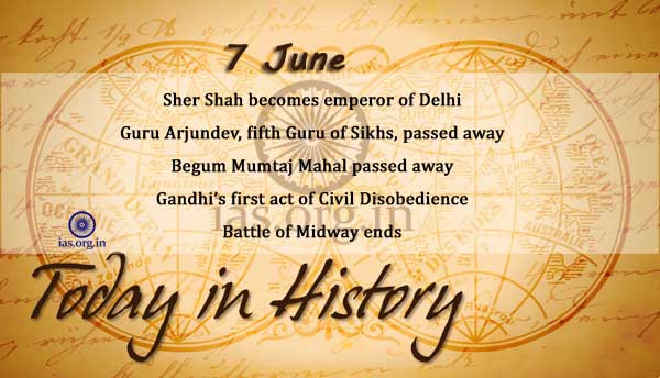 today in history 7 june
