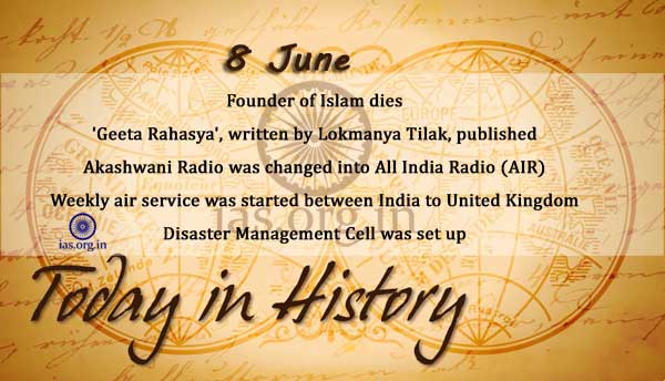 today in history 8 june