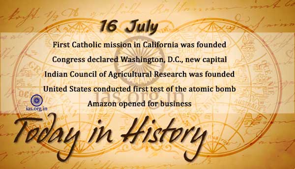 today in history 16 july