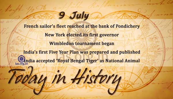today in history 9 july