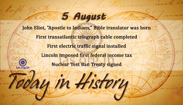today in history 5 august