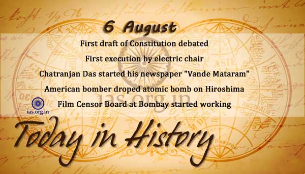 today in history 6 august
