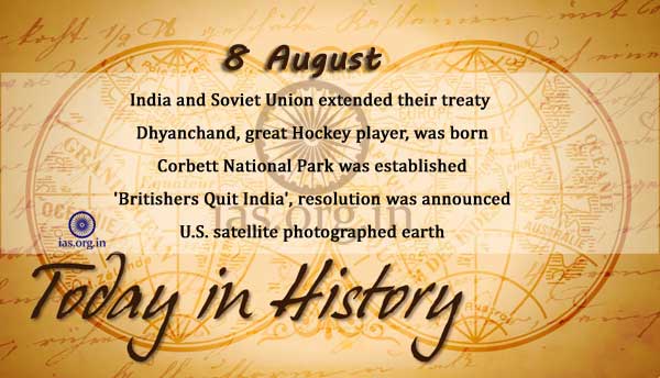 today in history 8 august