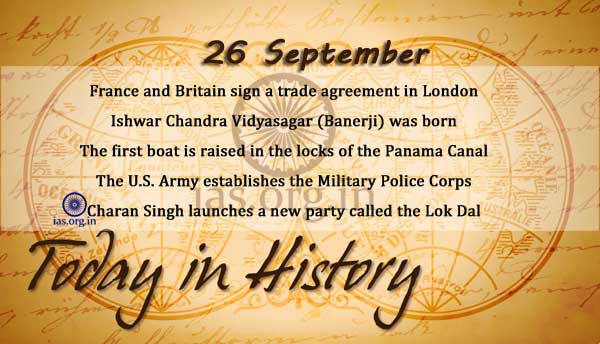 Today in History - 26 September