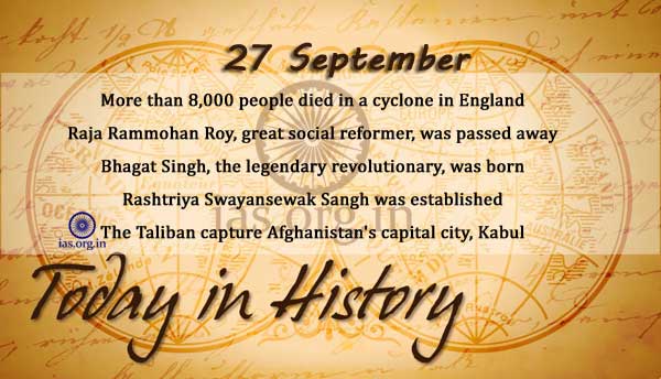 Today in History - 27 September