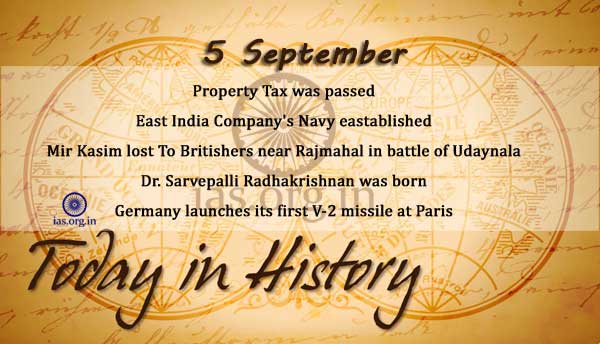 Today in History-5-Septembe