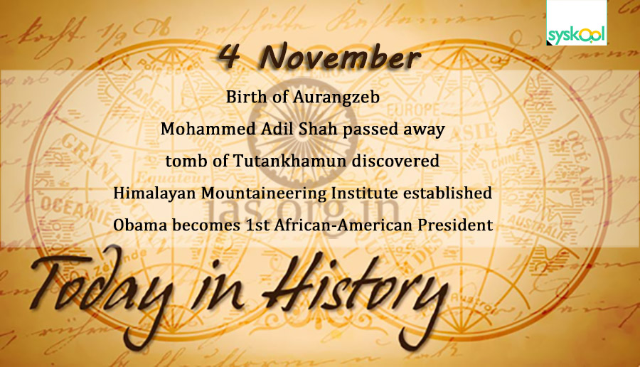 today in history 4 november