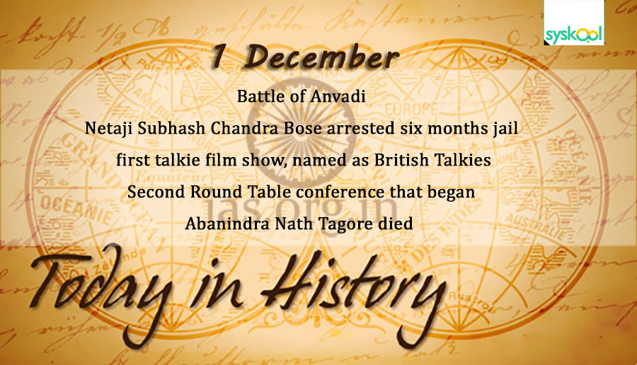 today in history 1 december