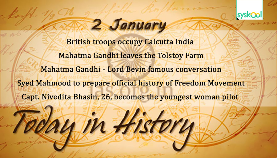 today in history 2 january