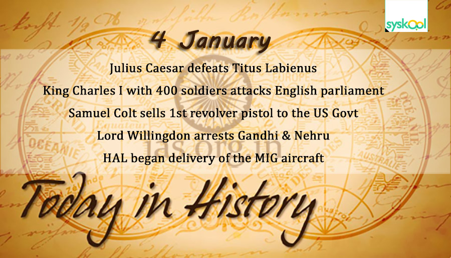 today in history 4 january