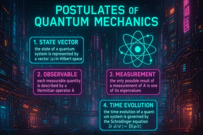 postulates quantum mechanics