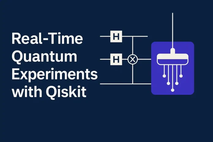 real time quantum experiments with qiskit